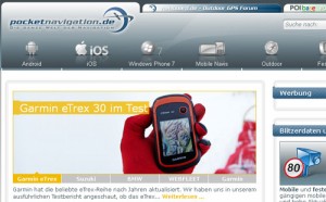 Screenshot von Pocketnavigation.de