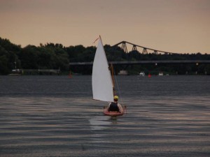 Und schon geht es raus auf den See.